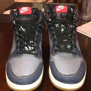 Nike dunk high cmft denim